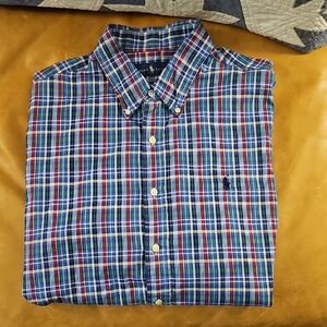 Ralph Lauren Blue and Red Plaid Shirt